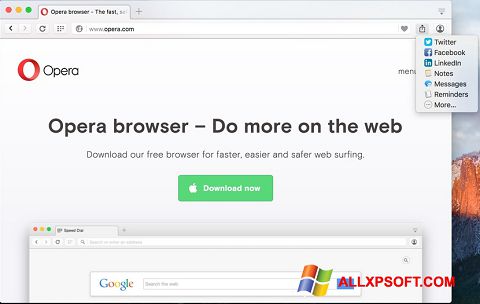 Screenshot Opera Turbo untuk Windows XP