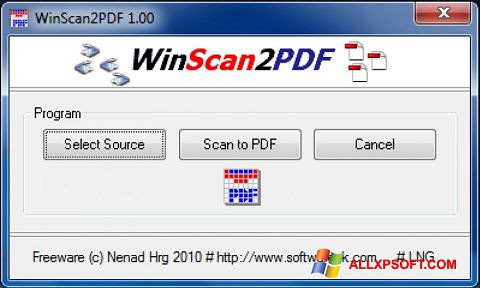 Screenshot WinScan2PDF untuk Windows XP
