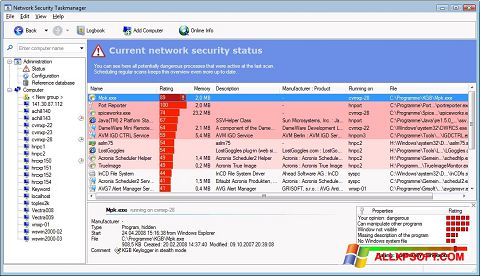 Screenshot Security Task Manager untuk Windows XP