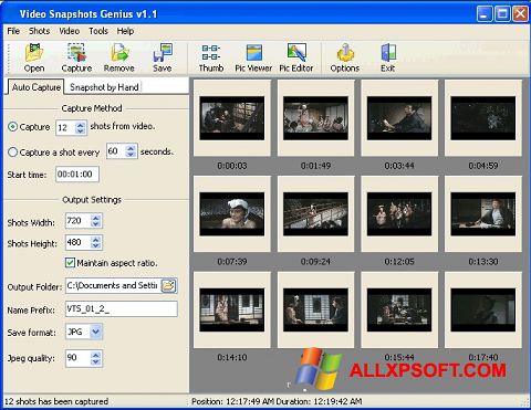 Screenshot SnapShot untuk Windows XP