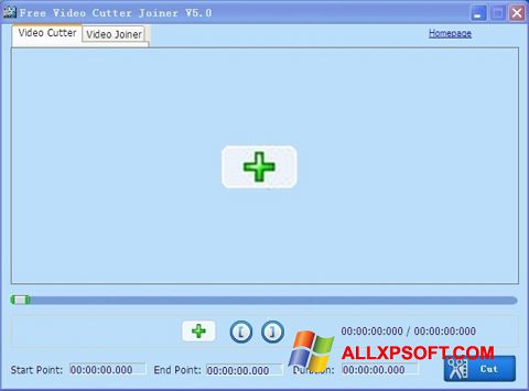 Screenshot Free Video Cutter untuk Windows XP