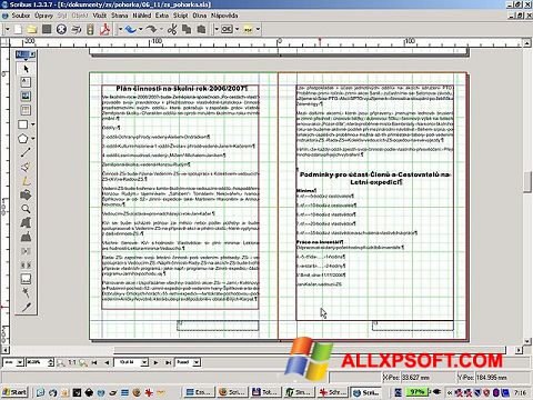 Screenshot Scribus untuk Windows XP