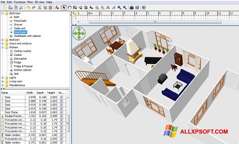 Screenshot FloorPlan 3D untuk Windows XP