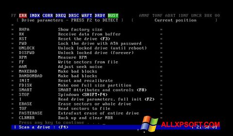 Screenshot MHDD untuk Windows XP