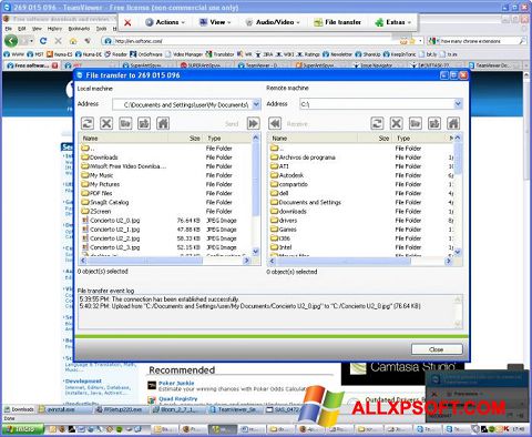 Screenshot TeamViewer untuk Windows XP