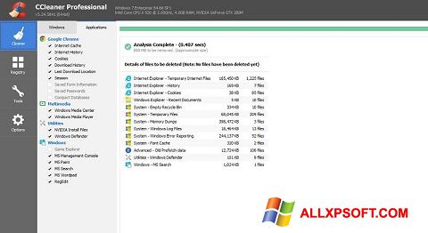 Screenshot CCleaner Professional Plus untuk Windows XP