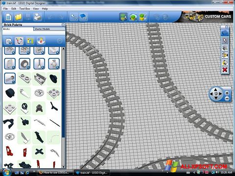Screenshot LEGO Digital Designer untuk Windows XP