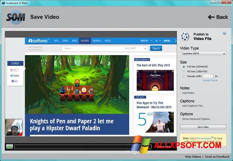 Screenshot Screencast-O-Matic untuk Windows XP