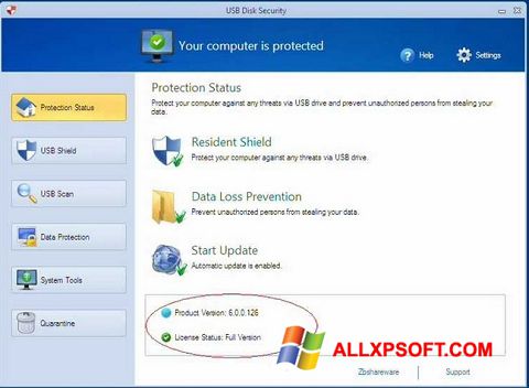 Screenshot USB Disk Security untuk Windows XP
