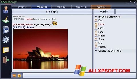 Screenshot CommFort untuk Windows XP