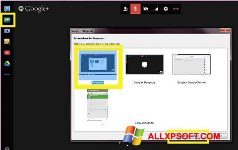 Screenshot Hangouts untuk Windows XP