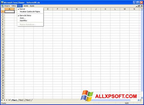 Screenshot Excel Viewer untuk Windows XP
