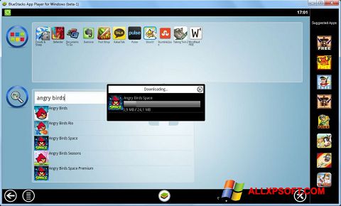 Screenshot BlueStacks untuk Windows XP