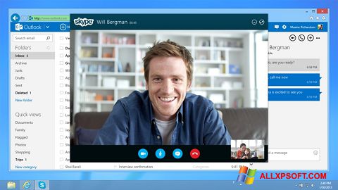 Screenshot Skype untuk Windows XP