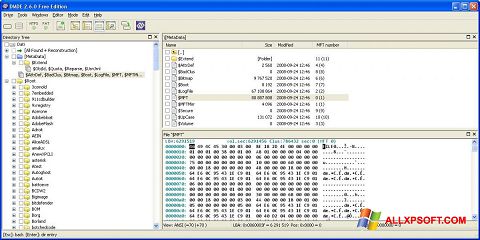 Screenshot DMDE untuk Windows XP