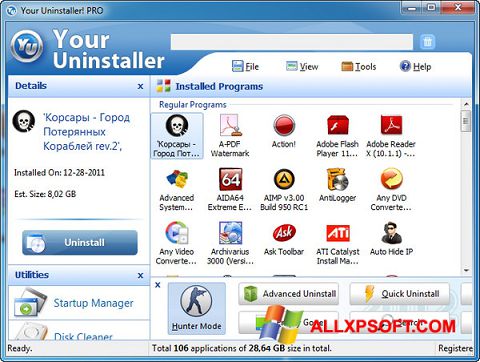 Screenshot Your Uninstaller untuk Windows XP