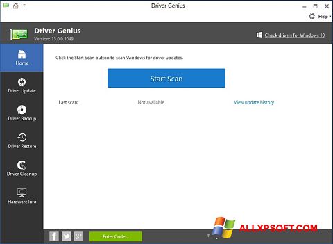 Screenshot DriverScanner untuk Windows XP