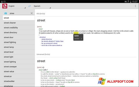 Screenshot ABBYY Lingvo untuk Windows XP