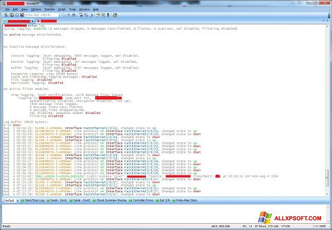 Screenshot SecureCRT untuk Windows XP