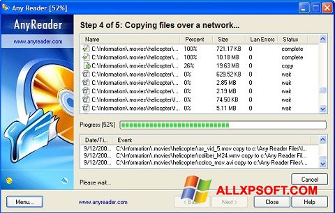 Screenshot AnyReader untuk Windows XP